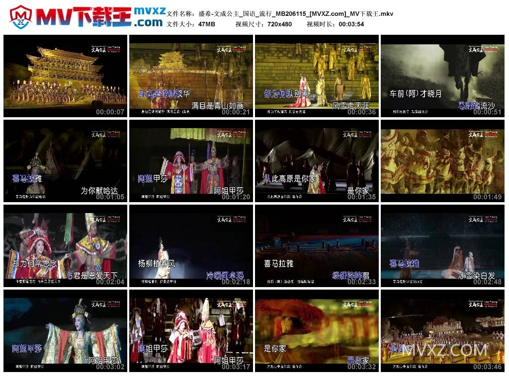 盛希-文成公主_国语_流行_MB206115